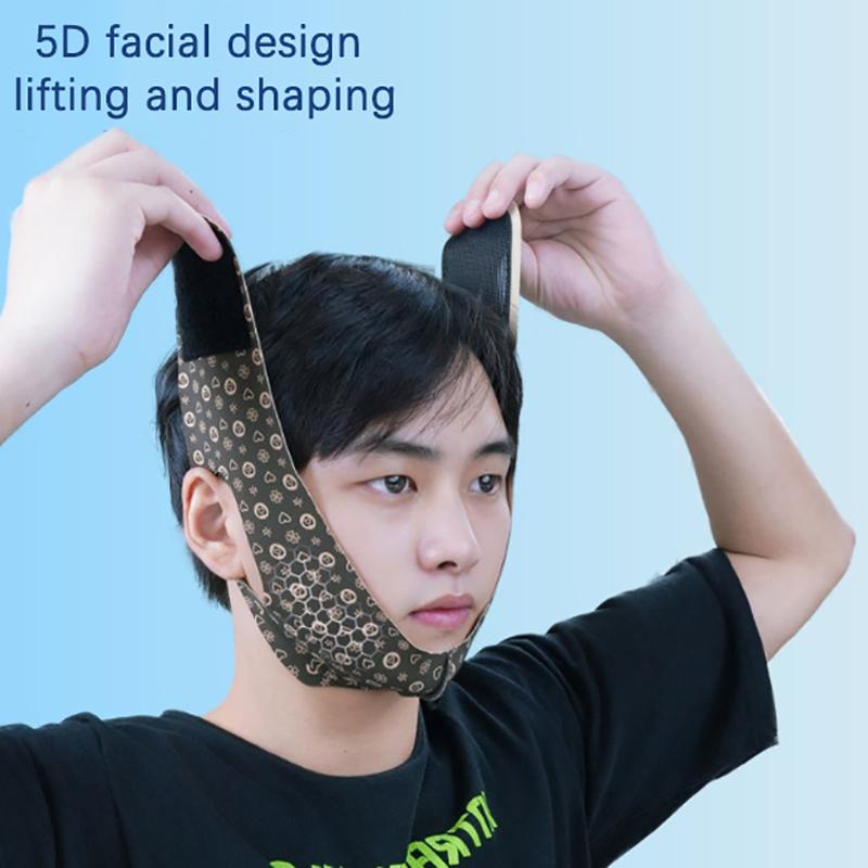 For Men V-Face Bandage Facial Lifting And Tightening Shaping Contour Mask Quickly Improving The Masseter Muscles Double Chin