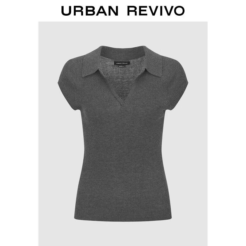 UR Women's Minimalist Slim-Fit Short-Sleeve Knit Top
