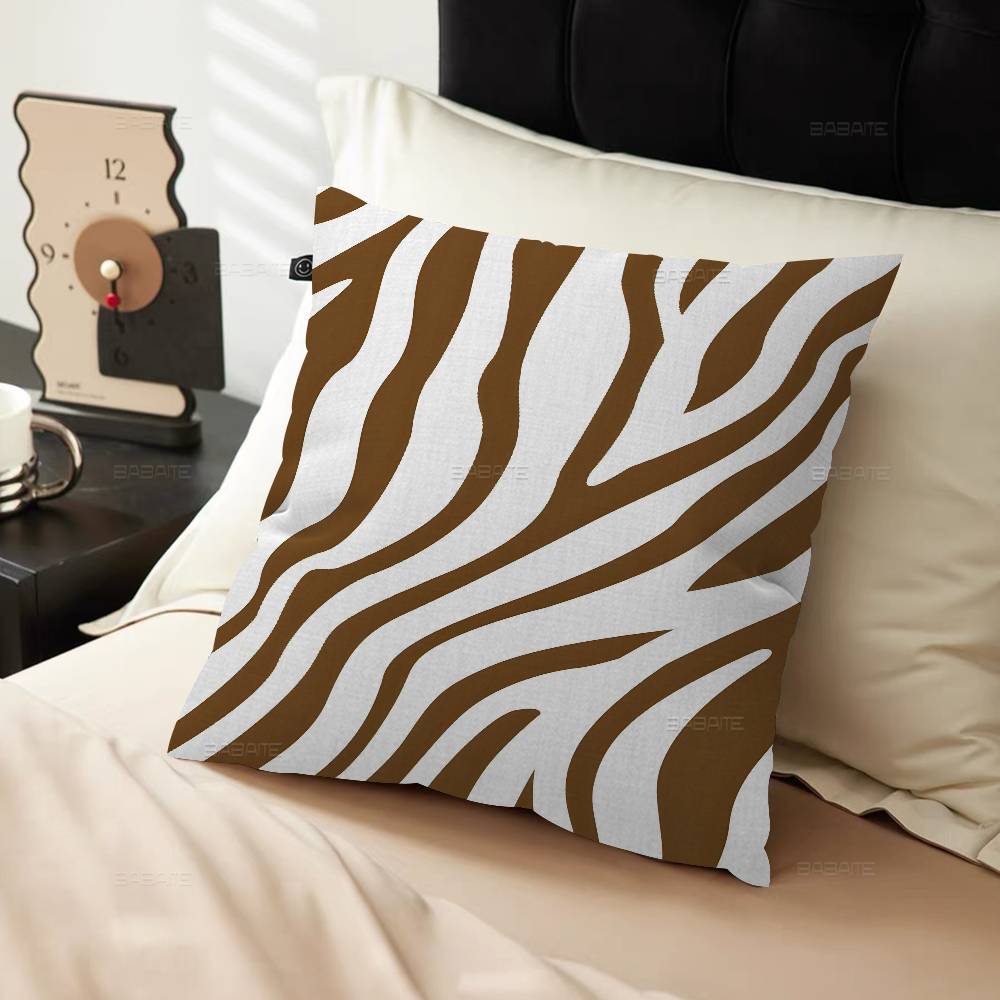 Black White Print Zebra Pillow Anime Pillow Sofa Bed Head Pillow Cover Cushion Cover 45X45 Cm Fashion