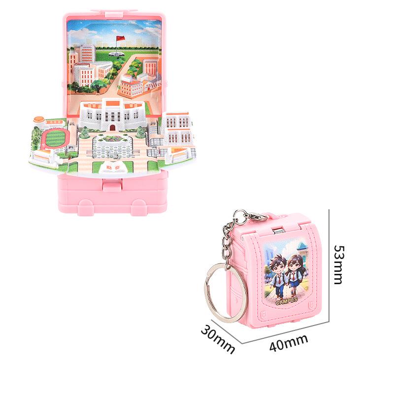 Kluczówka-Zabawka Zamek Pop-Up i Koszykówka z Dinozaurem Astronautą - Kreatywny Prezent Odstresowujący