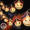 Halloween LED String Lights: Pumpkin, Bat, Devil, & Colorful Prints for Festive Decor