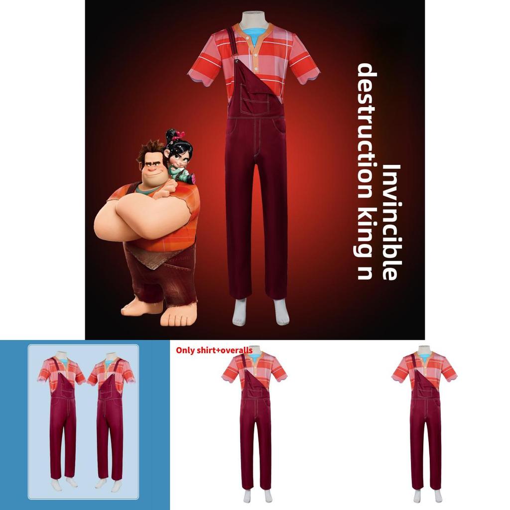 Wreck It Ralph Cosplay Costume With Polyester Fabric And Stylish Comfort For Game And Anime Celebrations