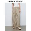 UR 2025 Women's Vintage Pleated Wide-Leg Pants