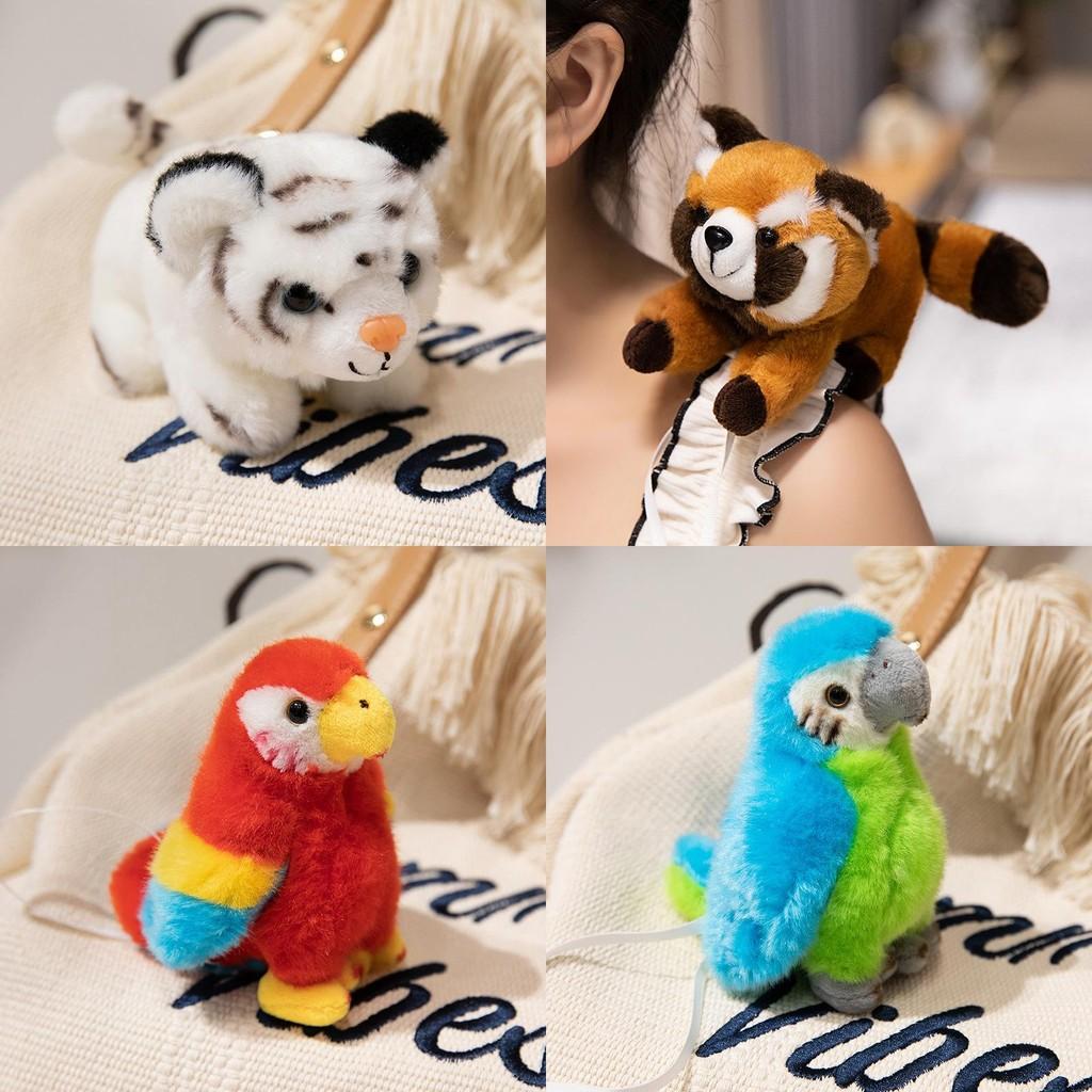 Raccoon Tiger Panda Parrot Plush Shoulder Simulation Toy Animal Gift Birthday