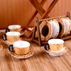3Set Miniature Dollhouse Latte Coffee Mug Mini Cup Model Toys For Home Decor Accessories