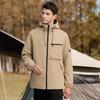 JEEP Men's Spring/Autumn Windproof Hiking Jacket with Detachable Hood