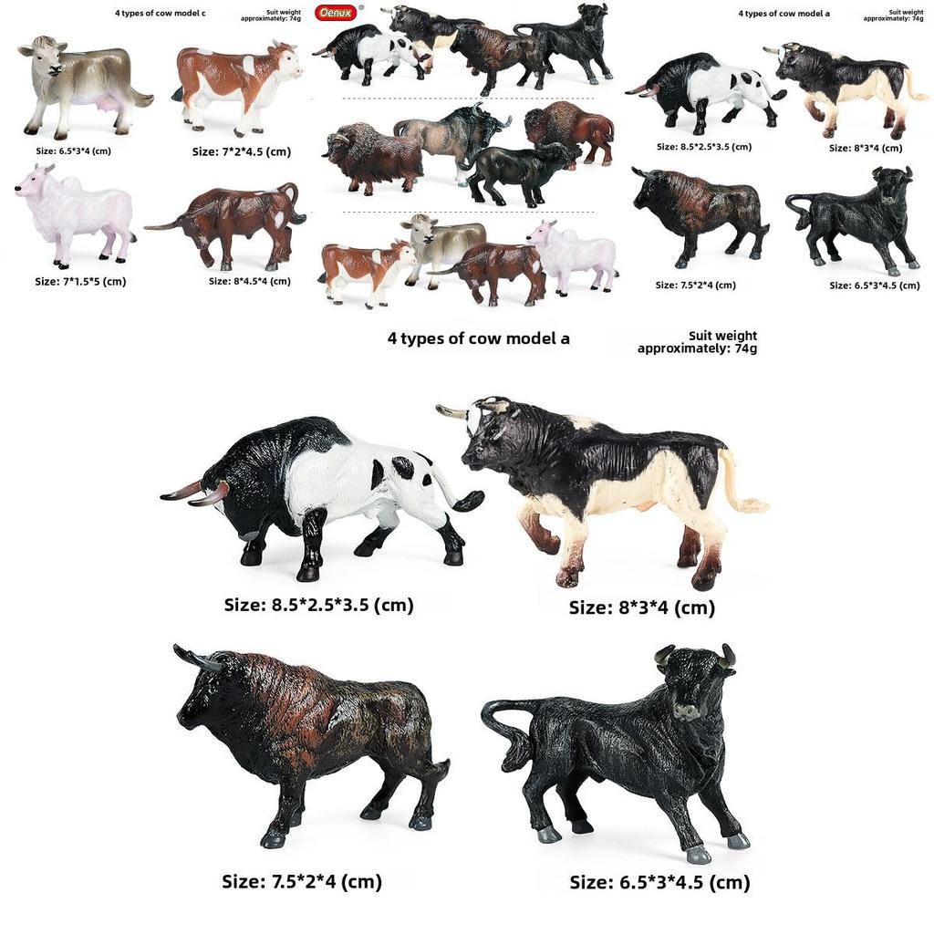 Realistic Animal Figurines Set With Static Design For Childrens Playroom Decor