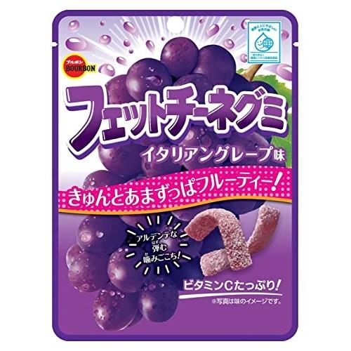 Bourbon Fettuccine Gummy Italian Grape Flavor 50g x 10 bags