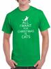 All I Want For Christmas Is Cats T Shirt Xmas Present Gift Funny T-shirt Tee