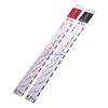 E15D Steel Easy to Operate Paint Ruler Suitable for Cars Paint Tool Black/R-ed