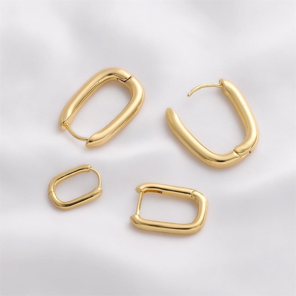 14K/18K Gold-Filled Copper Hollow Cone Ear Cuffs DIY Earrings Jewelry Accessories
