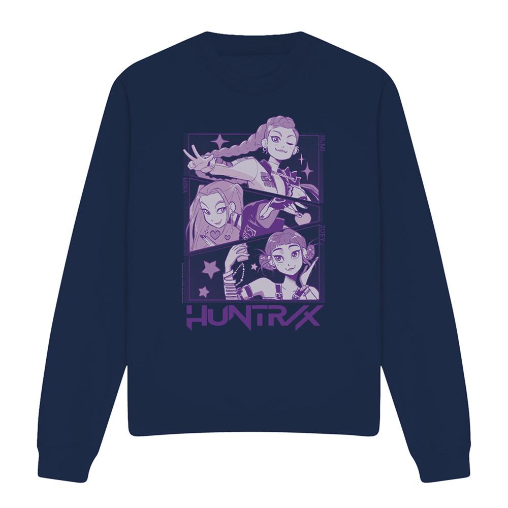 K-Pop Demon Hunters Unisex Adult Huntr/X Panel Sweatshirt