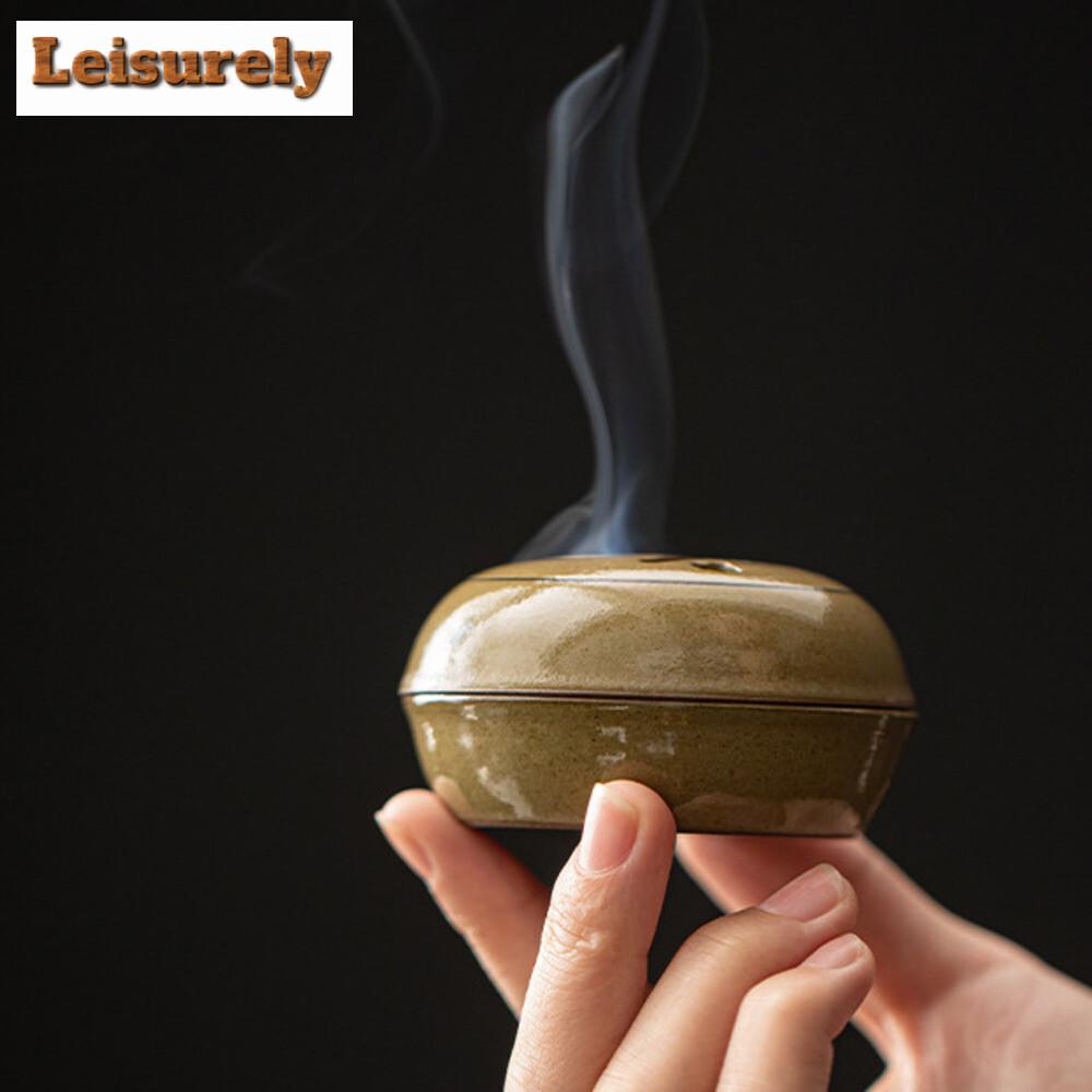 Chinese Wuyuan Incense Stove Household Ceramic Plate Pagoda Agarwood Sandalwood Furnace Zen Yoga Censer Burner Holder Crafts