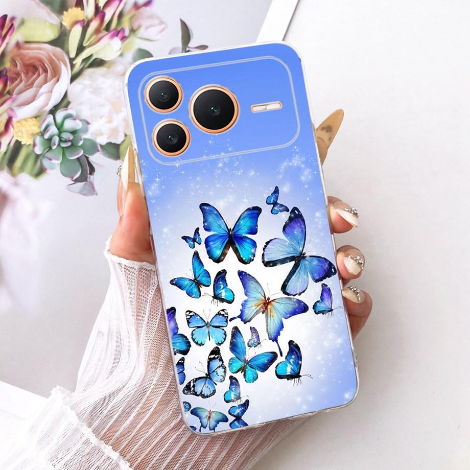 Flower Cartoon Fashion Design Phone Case For Honor Power Power2 Funda Soft Liquid Silicone Shockproof Back Cover Power 2 Bumper
