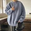 Suéter de Otoño e Invierno para Hombre Cuello Redondo Jersey Cálido y Cómodo Suéter para Hombre y Mujer