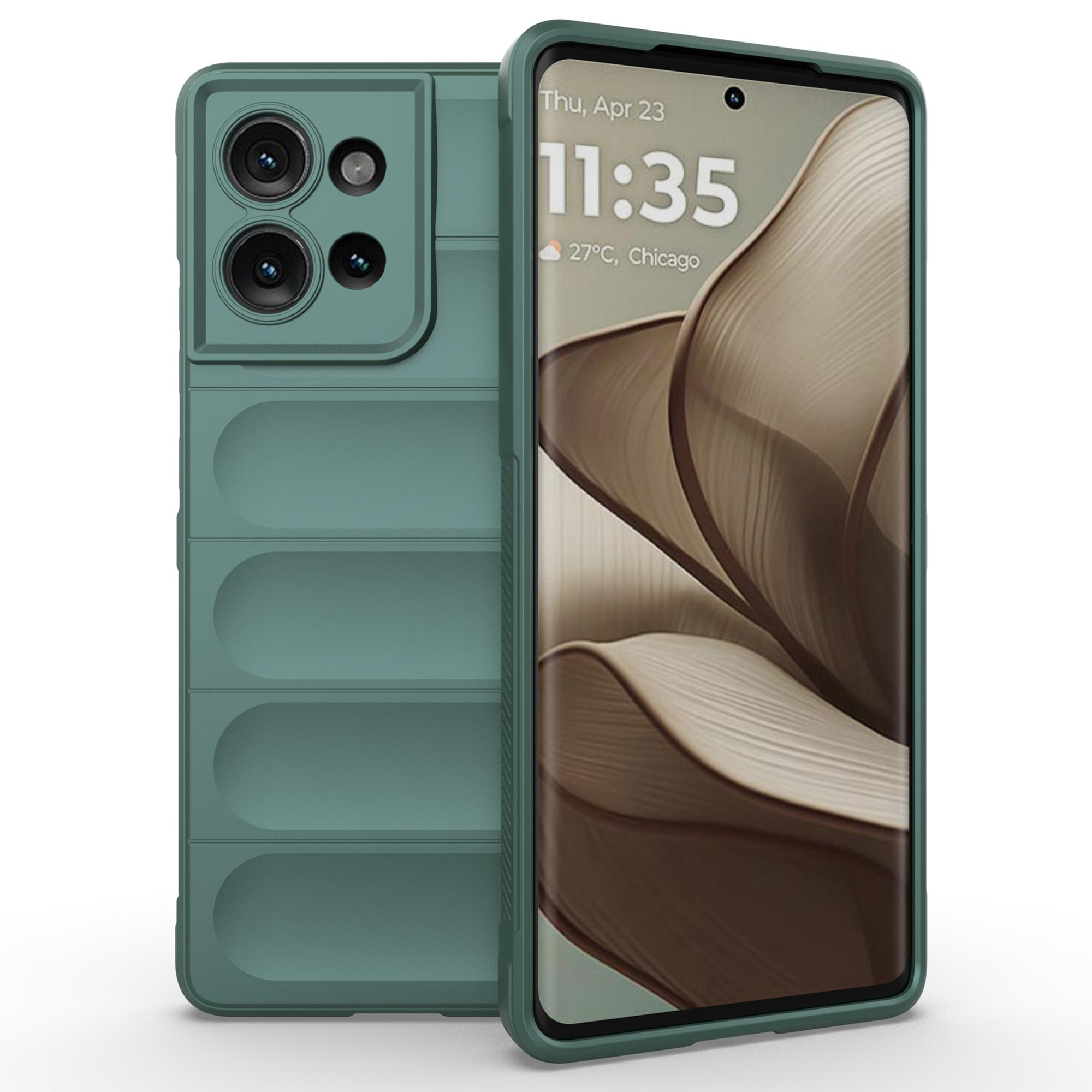 

For Motorola Edge 50 5G Case Anti-Drop Soft TPU Rugged Phone Back Cover Green