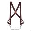 Men Women Suspender Heavy Duty Swivel Hooks Elastic X Type Unisex for Belt Loops Side Clip