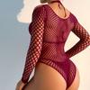 Hot Sexy Lingerie Woman Fishnet Bodysuit Fancy Lace Underwear Porn Costume See-through Bodystockings Mesh Bikinis Erotic Sex Set