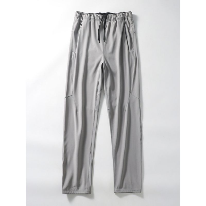 Niaojia Outdoor Workout Pants Men s Autumn and Winter Windproof Waterproof Soft Shell Pants Export Men s American Hiking Pants Light gray 4XL