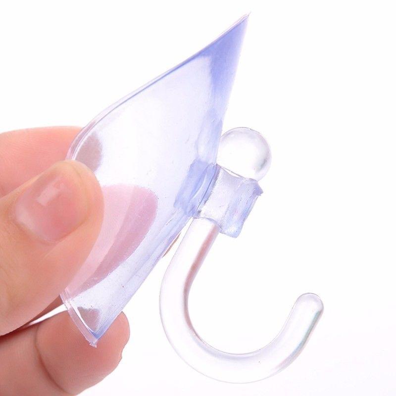 10PCS Glass Window Wall Strong Suction Cup Hooks Hanger Kitchen Bathroom Window Door