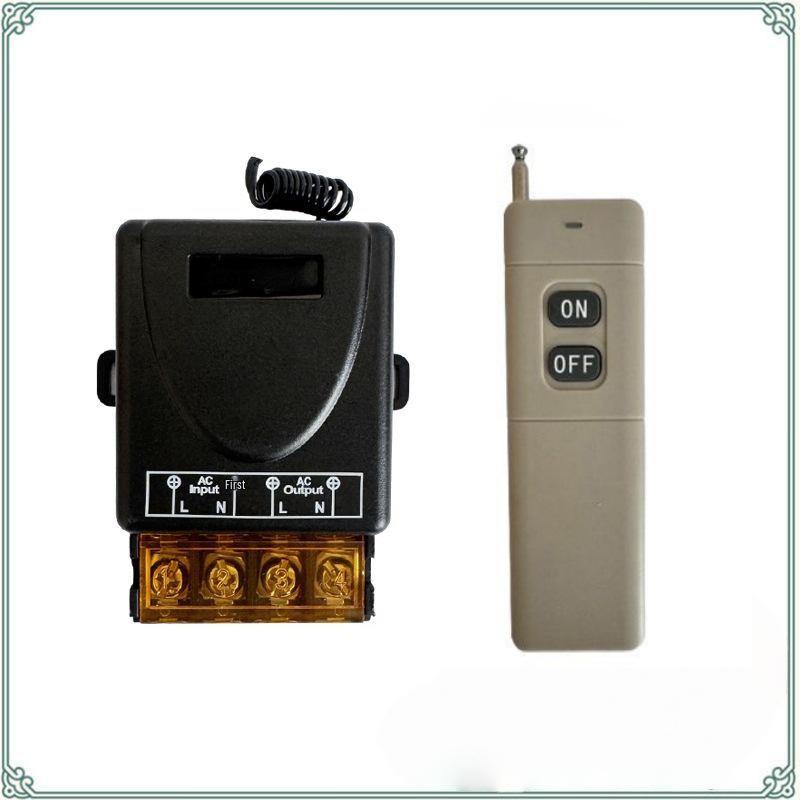 220V 30A Drahtloser Fernbedienungsschalter für Wasserpumpe, Motor, Dunstabzugshaube, Abluftventilator und Sprühgerät.