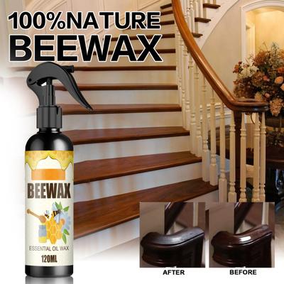 120ml Spray Wosk Pszczeli do Ochrony i Polerowania Mebli Ekologiczny Bez Zapachu Wielofunkcyjny Łatwy w Aplikacji Spray do Pielęgnacji i Polerowania Drewnianych Mebli