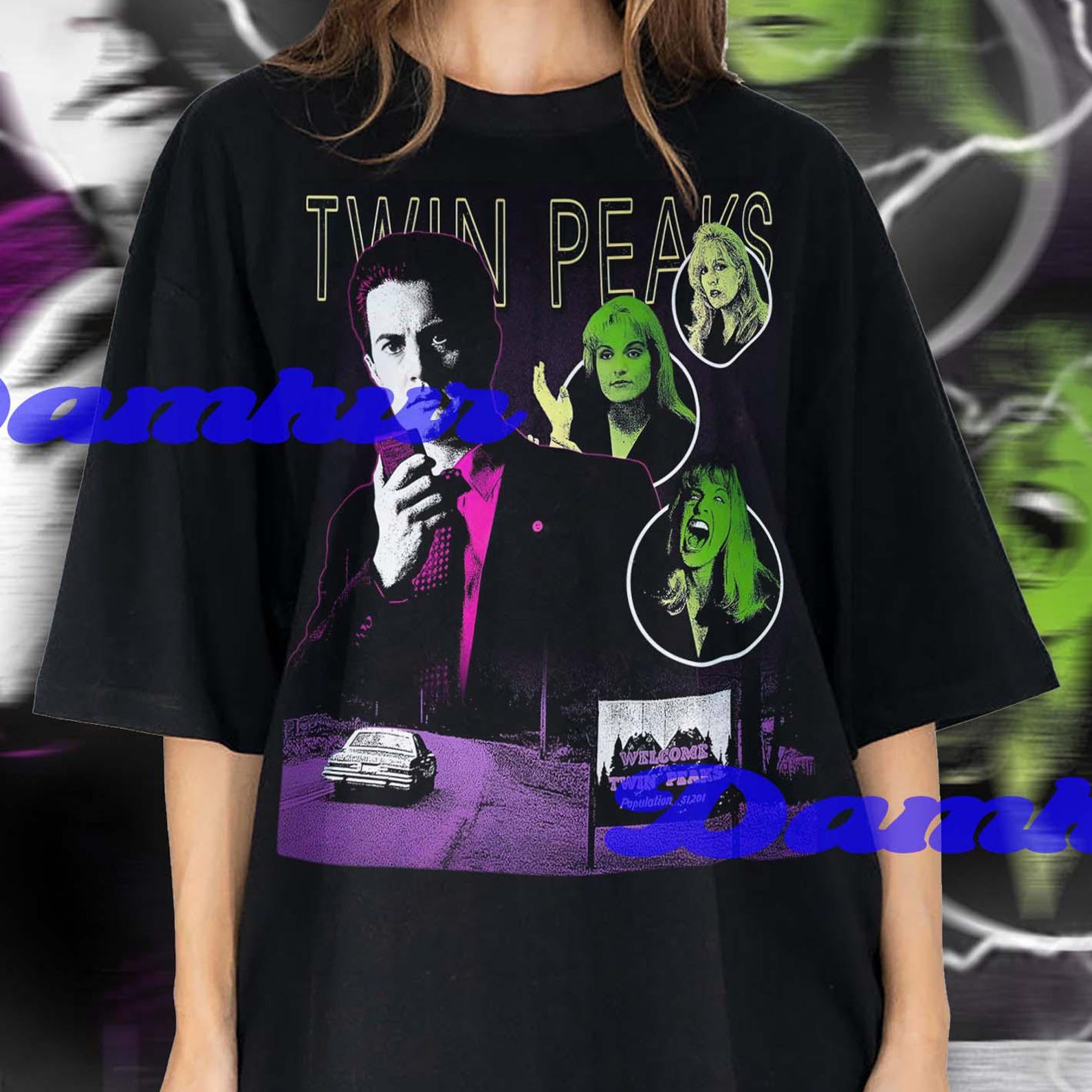 Twin Peaks Shirt, 90s TV Show Tee, Vintage Movie Fan Tshirt, Laura Palmer, Dale Cooper, Twin Peaks Movie T-shirt M