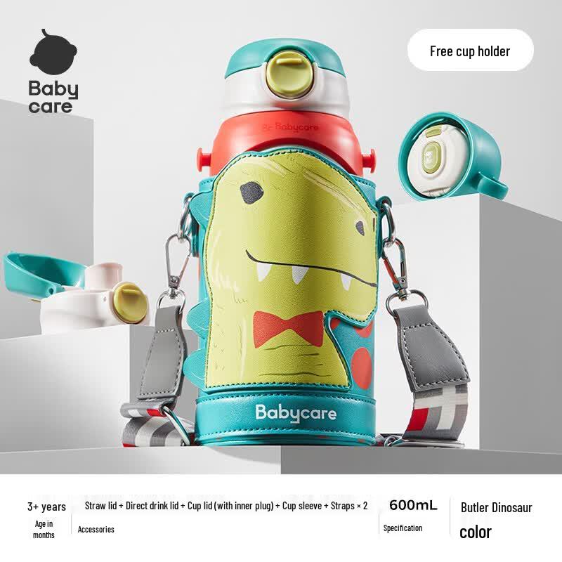Babycare Kids 3-in-1 Stainless Steel Insulated Water Bottle