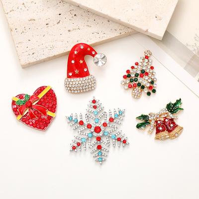 Christmas Hot Sale New DIY Christmas Tree, Christmas Hat, Ornament Accessories, Phone Case Back Stickers, Materials, Accessories, Zinc Alloy