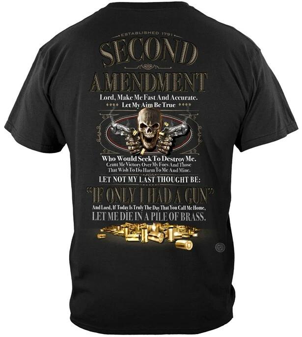 New 2ND AMENDMENT If I Only HAD A GUN T Shirt NRA M