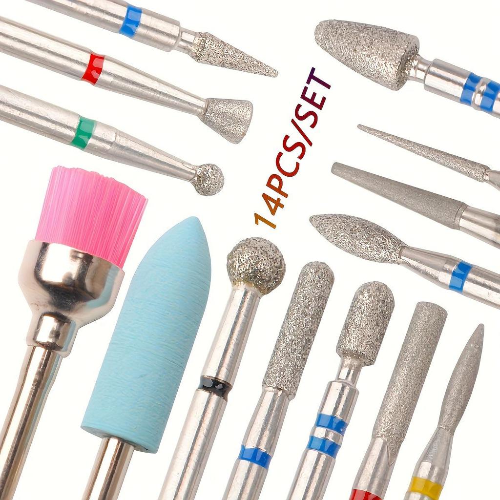 Electric Nail Drill Set with Multiple Grinding Heads for Dead Skin Removal