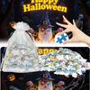 Roztomilé fotografie halloweenských puzzle, puzzle, rodinné vzdělávací hry, rodinné dekorativní obrazy.