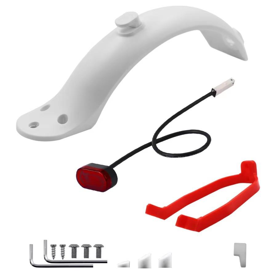 Vorderer Hinterer Kotflügel für Xiaomi M365 Pro Elektroroller Rücklicht Batteriebetrieben Warnlicht Lampe Reifen Spritzschutz Schmutzfänger Teile