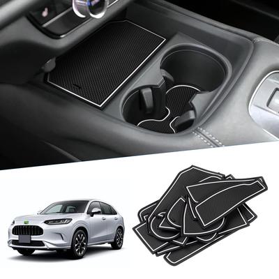 Auto Spec Interior Rubber Door Pocket Mats for Honda New RZ Series 2023 Rubber Interior Noise Mats with Green ZR-V (April Onwards), Vehicle-Specific