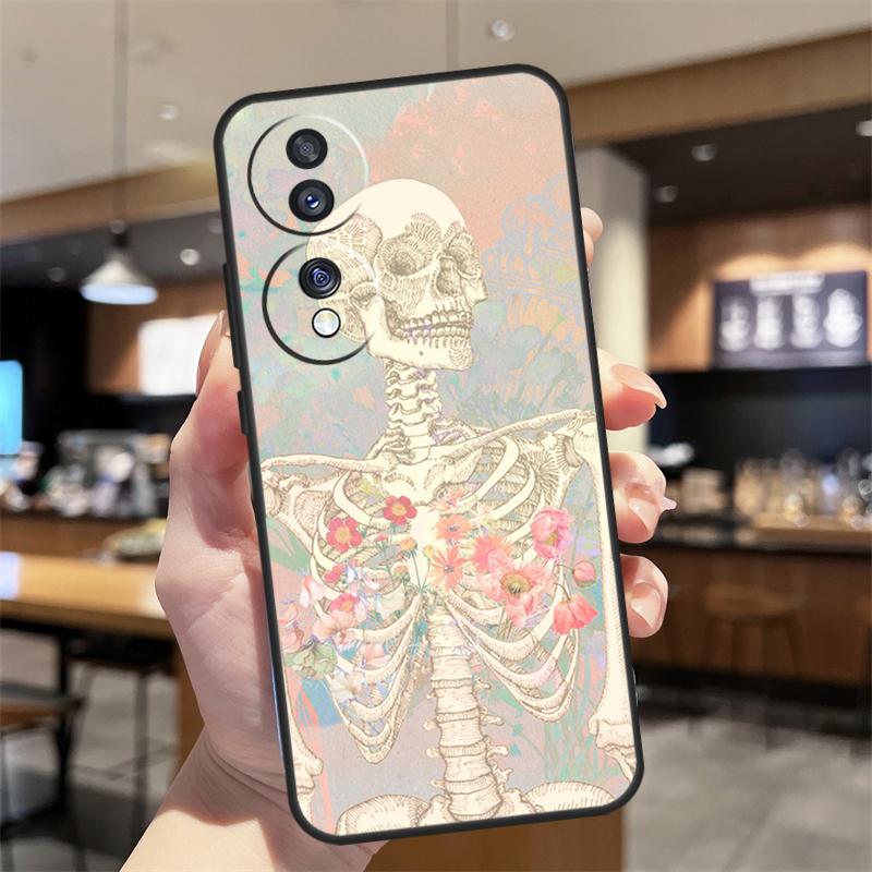 Medical Skeleton Anatomy Case For Honor Magic 8 6 7 Pro Honor 400 200 70 90 Lite X8b X8c X9a X9b X9c X9d Win RT Cover