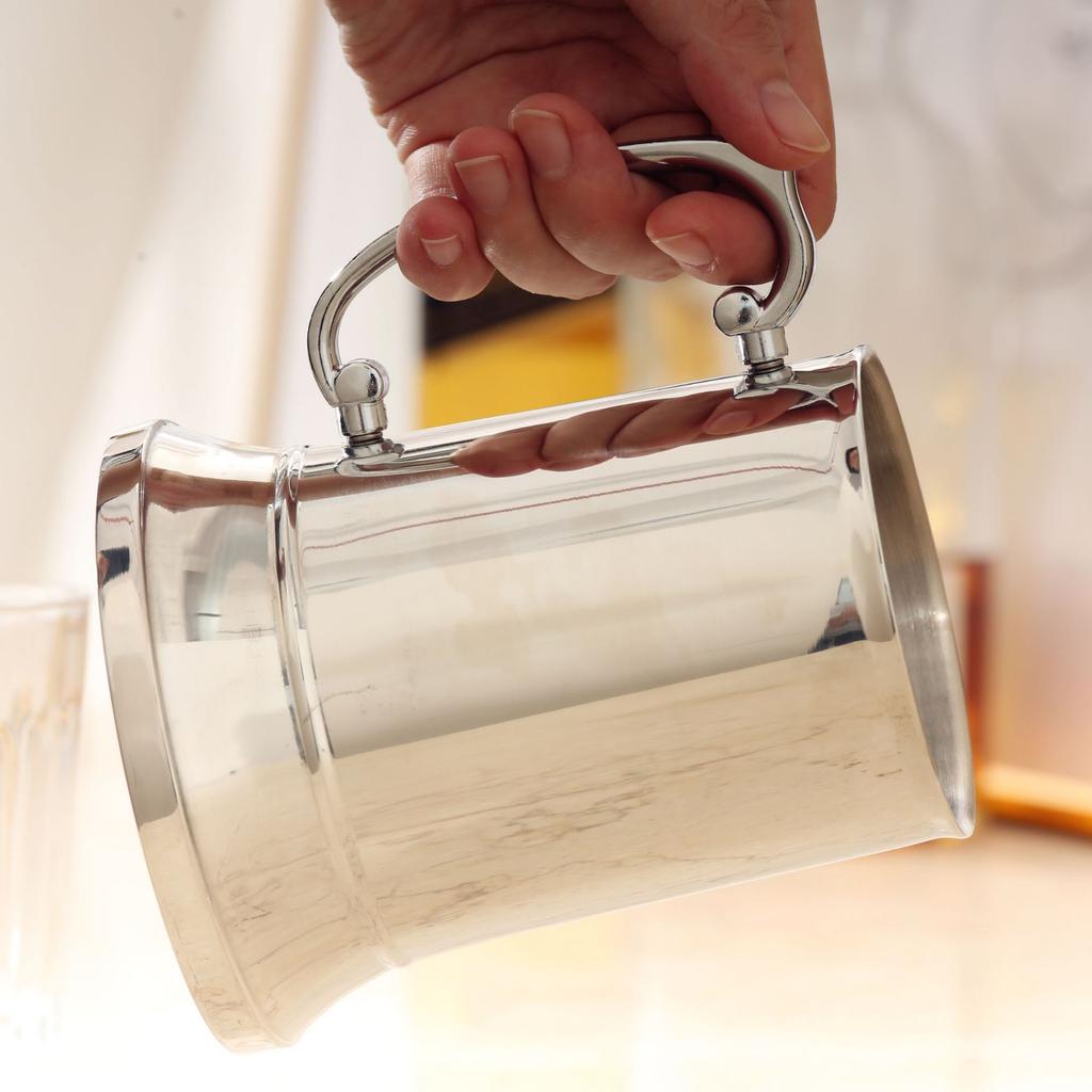 Double-layer Heat Insulation Stainless Steel Mug Large Capacity Solid Color Simple Coffee Milk Tea Cups