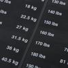 Weight Stickers Stack Labels Self Sticky Black Background Tags 10lbs To 200Ibs for