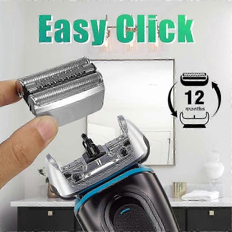 Replacement Shaver Heads for Series 8 83M Electric Razor Model 8370Cc8340S by Braun S8