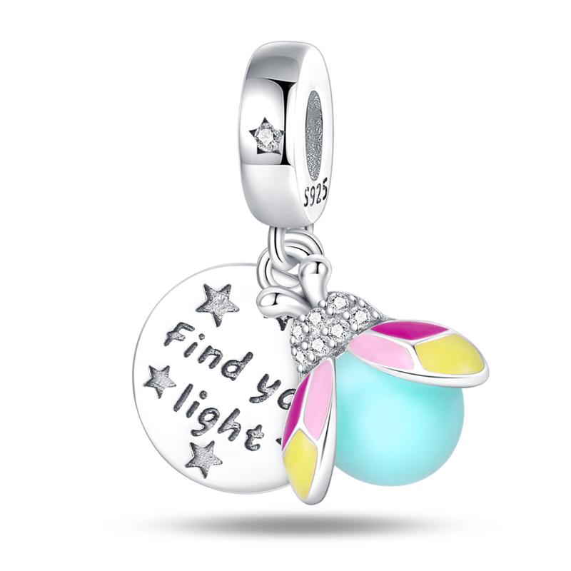 S925 Sterling Silver Sunflower Butterfly Plants Insects Series Charms Beads Fit Original  Bracelets SS925 DIY Jewelry Gifts