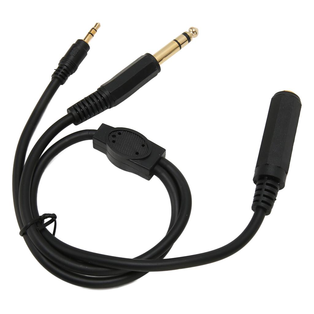 6.35mm Female to 6.35mm Male and 3.5mm Male Cable 14 Inch Female Jack to 14 Inch 18 Inch Male
