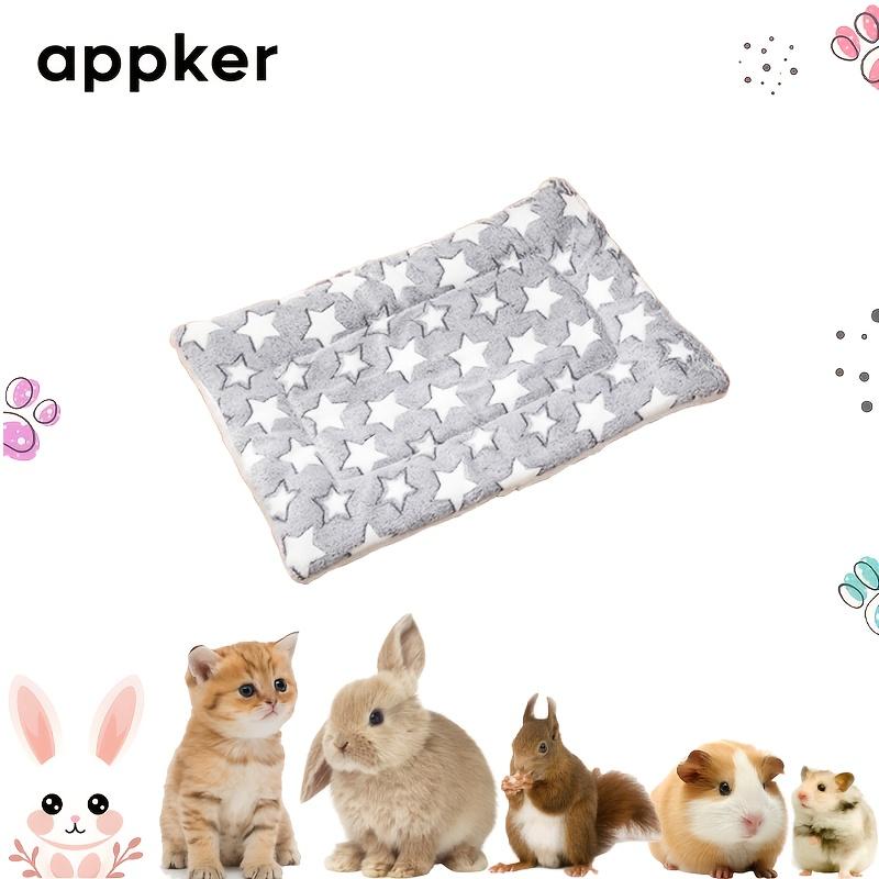 

1 шт. Удобный плюшевый коврик для питомца, Универсальный для всех сезонов, Машинная стирка, Матрасы для питомцев, Одеяла для кроликов, котят