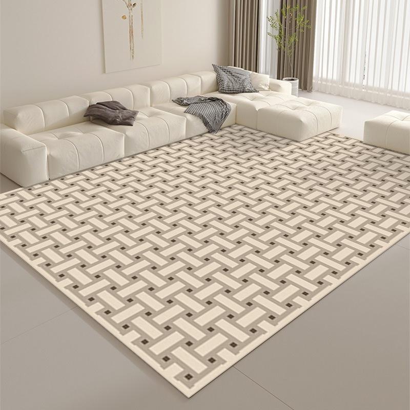 Modern Abstract Swirl Area Rug Geometric Print Home Decor Carpet Non-Slip Indoor Floor Mat for Living Room Bedroom