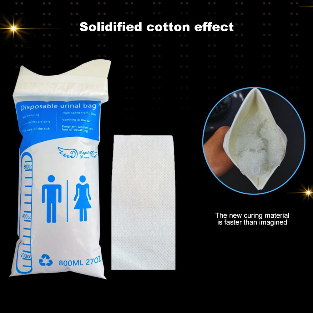 5-10PCS Outdoor Emergency Urine Bags 800ml Disposable Travel Mobile Toilet Portable Urinal Bag for Female Baby Male Vomiting Bag