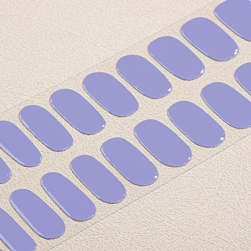 Gel Nail Wraps Solid Color Gel Nails Stickers Semi Cured Nails Polish Wraps Gel Nail Strips DIY Nails Art Decoration