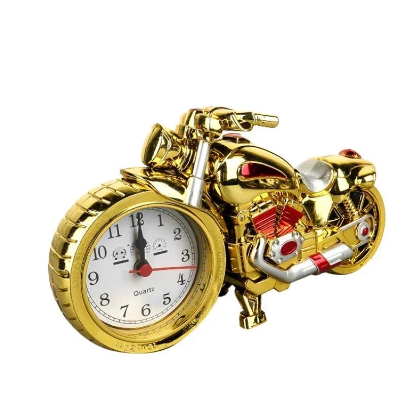 Sveglia da Moto Retrò Portatile a Batteria Sveglia da Tavolo Orologio per Bambini Amici Regalo Decorazione da Tavolo