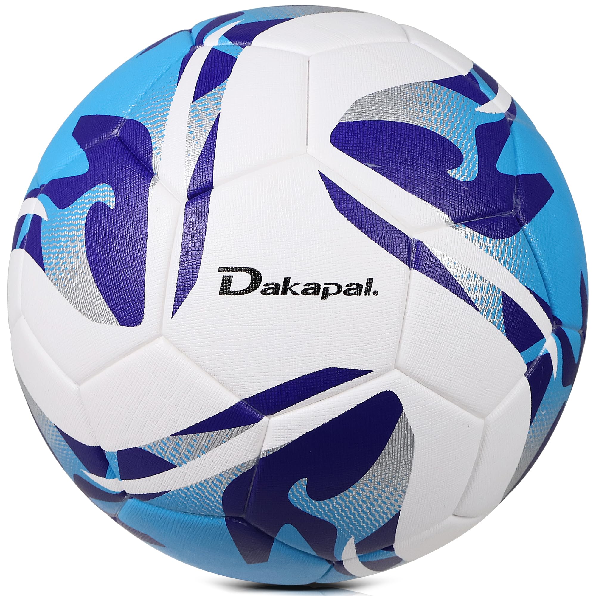 

Dakapal Soccer Ball Size Seamlessly Official Match Weight Ball with Professional Premium PPC World Cup Champions League 5, Stitched, Heat-Bonded,