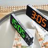 Voice Control Digital Alarm Clock Temperature Dual Alarm Snooze Desktop Table Clock Night Mode 12/24H LED Clock Watch Desk