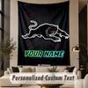 Custom Text Tapestry Penrith Panthers Print Wall Tapestry Indoor Living Room Wall Decor