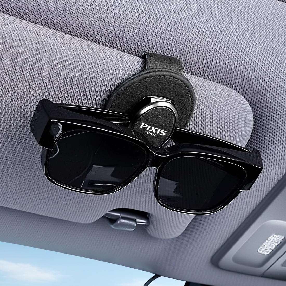 

Pixis Van Compatible Sunglasses Holder Compact Car Glasses Ensures Clear Compatible with All Grades of Pixis Van S700 and S300 Does Not Interfere with чорний