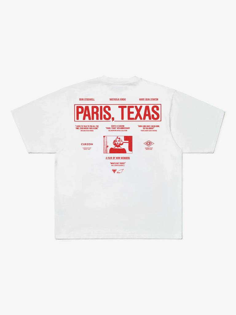Klasyczny horror z lat 90. Paris Texas Graficzny Nadruk Koszulka Vintage Spierana Bawełna Męska Damska Letnia Streetwear Oversize Nowe Koszulki
